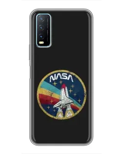 Чехол для Vivo Y20 с картинкой «NASA — эмблема миссии» Чехол для Vivo Y20 с картинкой «NASA — эмблема миссии»