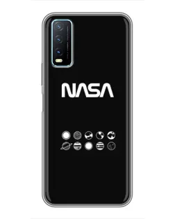 Чехол для Vivo Y20 с картинкой «NASA — технический принт» Чехол для Vivo Y20 с картинкой «NASA — технический принт»