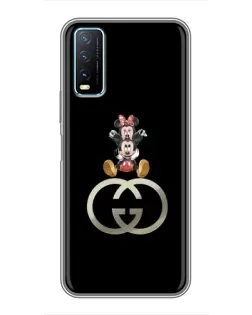 Чехол для Vivo Y20 с картинкой «Минни Маус на лого» Чехол для Vivo Y20 с картинкой «Минни Маус на лого»