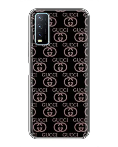 Чехол для Vivo Y20 с картинкой «Классическая монограмма Gucci»