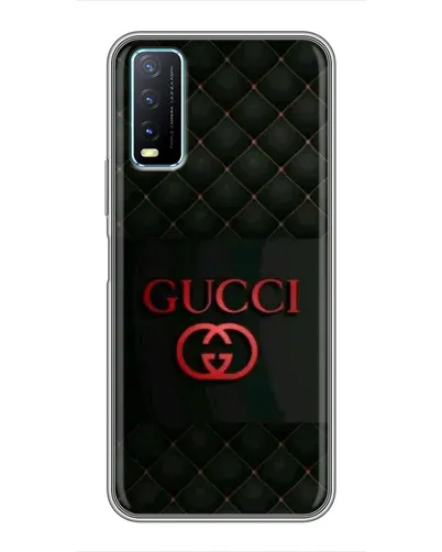 Чехол для Vivo Y20 с картинкой «Gucci — стеганый черный»