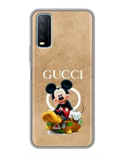 Чехол для Vivo Y20 с картинкой «Микки Маус Gucci — крафт» Чехол для Vivo Y20 с картинкой «Микки Маус Gucci — крафт»