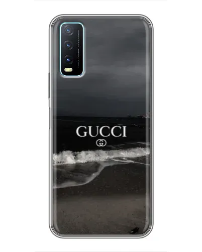 Чехол для Vivo Y20 с картинкой «Gucci — морской прибой»