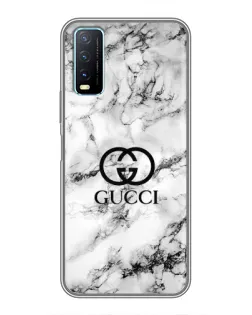 Чехол для Vivo Y20 с картинкой «Gucci — мраморный шик» Чехол для Vivo Y20 с картинкой «Gucci — мраморный шик»