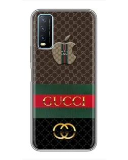 Чехол для Vivo Y20 с картинкой «Gucci — брендированный десерт» Чехол для Vivo Y20 с картинкой «Gucci — брендированный десерт»
