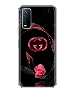 Чехол для Vivo Y20 с картинкой «Gucci — неоновая роза» Чехол для Vivo Y20 с картинкой «Gucci — неоновая роза»