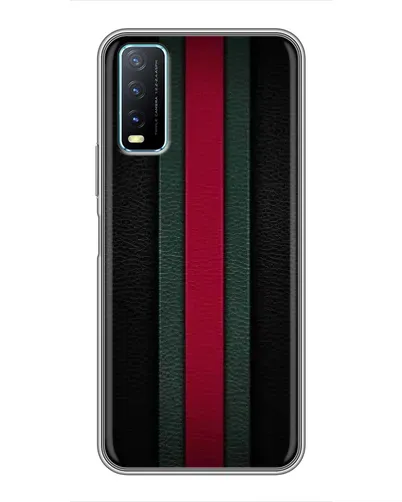 Чехол для Vivo Y20 с картинкой «Gucci — неоновая линия»