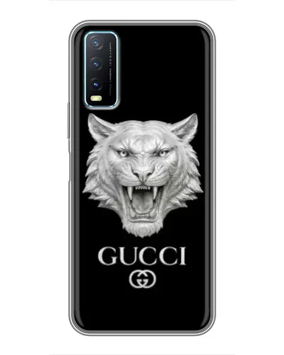 Чехол для Vivo Y20 с картинкой «Gucci — серебряный лев» Чехол для Vivo Y20 с картинкой «Gucci — серебряный лев»