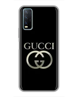 Чехол для Vivo Y20 с картинкой «Gucci — золото на черном» Чехол для Vivo Y20 с картинкой «Gucci — золото на черном»
