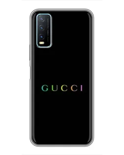 Чехол для Vivo Y20 с картинкой «Gucci — неоновый минимализм» Чехол для Vivo Y20 с картинкой «Gucci — неоновый минимализм»