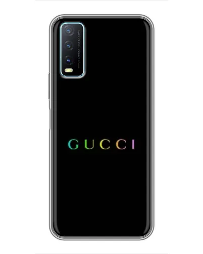 Чехол для Vivo Y20 с картинкой «Gucci — неоновый минимализм» Чехол для Vivo Y20 с картинкой «Gucci — неоновый минимализм»