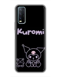 Чехол для Vivo Y20 с картинкой «Kuromi — черный минимализм» Чехол для Vivo Y20 с картинкой «Kuromi — черный минимализм»
