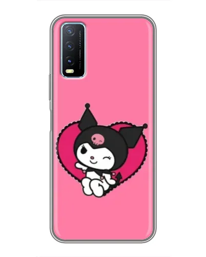 Чехол для Vivo Y20 с картинкой «Kuromi — любовь в сердце» Чехол для Vivo Y20 с картинкой «Kuromi — любовь в сердце»