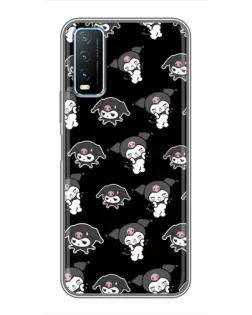 Чехол для Vivo Y20 с картинкой «Черный паттерн Kuromi» Чехол для Vivo Y20 с картинкой «Черный паттерн Kuromi»