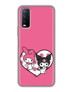 Чехол для Vivo Y20 с картинкой «Kuromi и My Melody» Чехол для Vivo Y20 с картинкой «Kuromi и My Melody»