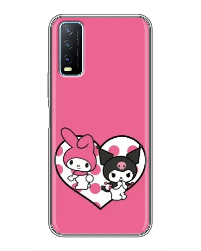 Чехол для Vivo Y20 с картинкой «Kuromi и My Melody» Чехол для Vivo Y20 с картинкой «Kuromi и My Melody»