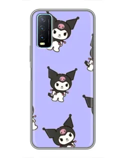 Чехол для Vivo Y20 с картинкой «Паттерн с Kuromi» Чехол для Vivo Y20 с картинкой «Паттерн с Kuromi»