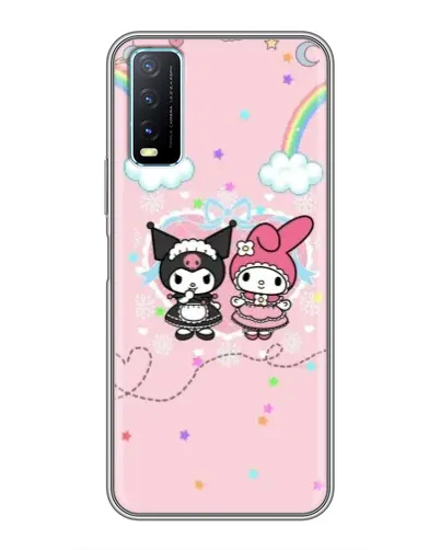 Чехол для Vivo Y20 с картинкой «My Melody и Kuromi» Чехол для Vivo Y20 с картинкой «My Melody и Kuromi»