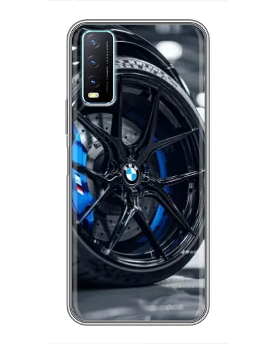 Чехол для Vivo Y20 с картинкой «Колесо BMW вблизи» Чехол для Vivo Y20 с картинкой «Колесо BMW вблизи»