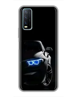 Чехол для Vivo Y20 с картинкой «BMW — ночной взгляд» Чехол для Vivo Y20 с картинкой «BMW — ночной взгляд»