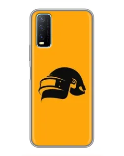 Чехол для Vivo Y20 с картинкой «PUBG — золотой шлем»
