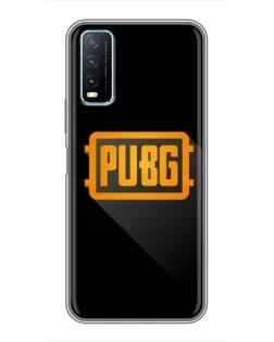 Чехол для Vivo Y20 с картинкой «PUBG — рамка лого»