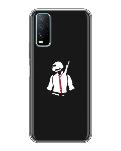Чехол для Vivo Y20 с картинкой «PUBG — силуэт воина» Чехол для Vivo Y20 с картинкой «PUBG — силуэт воина»