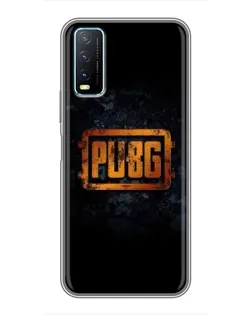 Чехол для Vivo Y20 с картинкой «PUBG — золотой логотип»