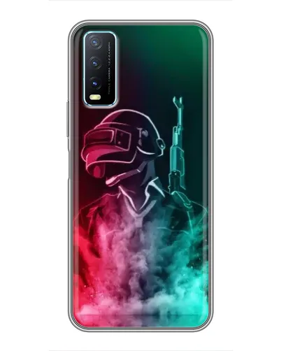 Чехол для Vivo Y20 с картинкой «PUBG — огненный воин» Чехол для Vivo Y20 с картинкой «PUBG — огненный воин»