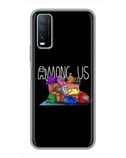Чехол для Vivo Y20 с картинкой «Логотип Among Us» Чехол для Vivo Y20 с картинкой «Логотип Among Us»