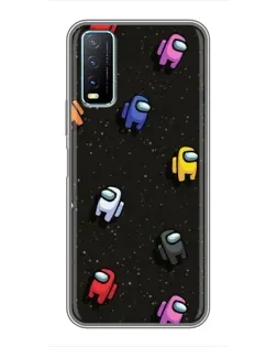 Чехол для Vivo Y20 с картинкой «Космический паттерн Among Us» Чехол для Vivo Y20 с картинкой «Космический паттерн Among Us»