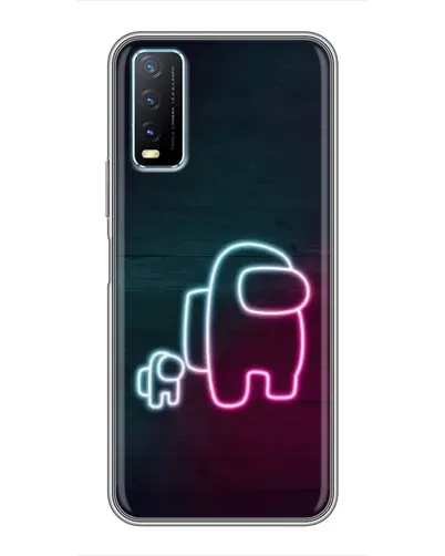 Чехол для Vivo Y20 с картинкой «Among Us неон-арт» Чехол для Vivo Y20 с картинкой «Among Us неон-арт»