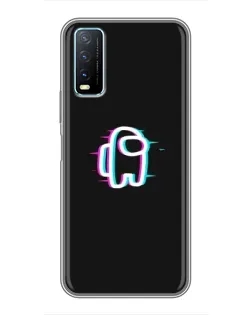 Чехол для Vivo Y20 с картинкой «Among Us неон» Чехол для Vivo Y20 с картинкой «Among Us неон»