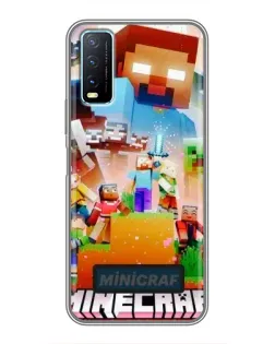 Чехол для Vivo Y20 с картинкой «Minecraft герои игры» Чехол для Vivo Y20 с картинкой «Minecraft герои игры»