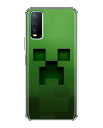 Чехол для Vivo Y20 с картинкой «Крипер микро-дизайн»