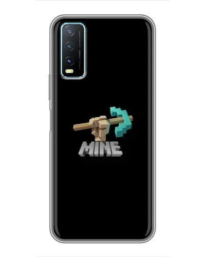 Чехол для Vivo Y20 с картинкой «Алмазная кирка»