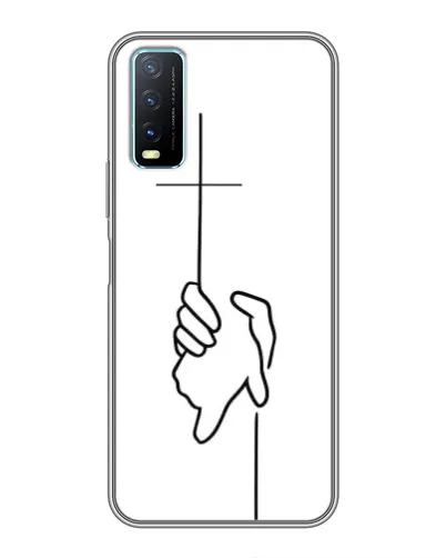 Чехол для Vivo Y20 с картинкой «Рука держит»