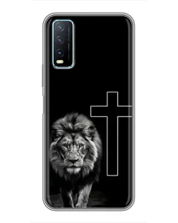 Чехол для Vivo Y20 с картинкой «Лев и Крест» Чехол для Vivo Y20 с картинкой «Лев и Крест»