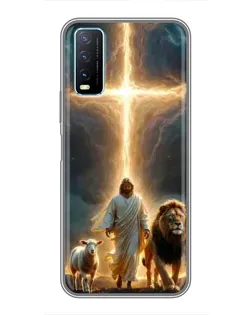 Чехол для Vivo Y20 с картинкой «Лев Иуды и Свет» Чехол для Vivo Y20 с картинкой «Лев Иуды и Свет»