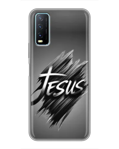 Чехол для Vivo Y20 с картинкой «Надпись Jesus Graffiti»