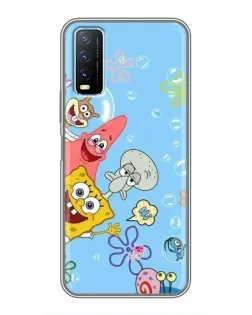 Чехол для Vivo Y20 с картинкой «Веселые пузырьки»