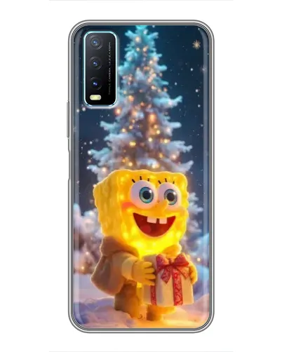 Чехол для Vivo Y20 с картинкой «Рождественский Спанч Боб» Чехол для Vivo Y20 с картинкой «Рождественский Спанч Боб»