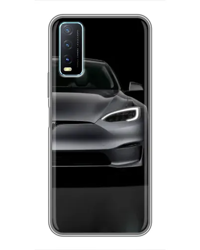 Чехол для Vivo Y20 с картинкой «Tesla Model S Look»