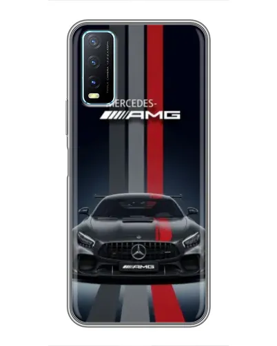 Чехол для Vivo Y20 с картинкой «Mercedes — белый карбон» Чехол для Vivo Y20 с картинкой «Mercedes — белый карбон»