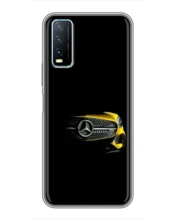 Чехол для Vivo Y20 с картинкой «Mercedes — ретро стиль»