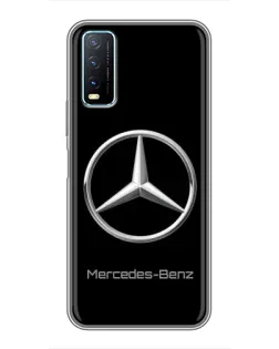Чехол для Vivo Y20 с картинкой «Mercedes Silver Logo»