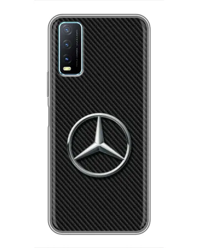 Чехол для Vivo Y20 с картинкой «Карбоновый Mercedes стиль» Чехол для Vivo Y20 с картинкой «Карбоновый Mercedes стиль»