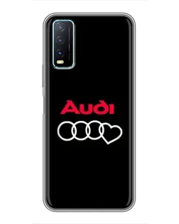 Чехол для Vivo Y20 с картинкой «Логотип Audi Heart» Чехол для Vivo Y20 с картинкой «Логотип Audi Heart»