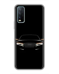 Чехол для Vivo Y20 с картинкой «Audi — ночной контур» Чехол для Vivo Y20 с картинкой «Audi — ночной контур»