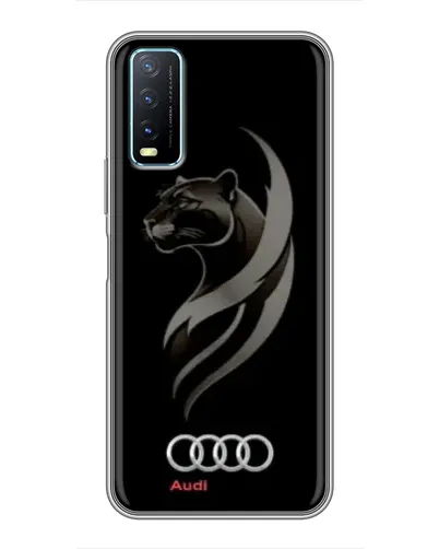 Чехол для Vivo Y20 с картинкой «Графика — пантера и Audi» Чехол для Vivo Y20 с картинкой «Графика — пантера и Audi»